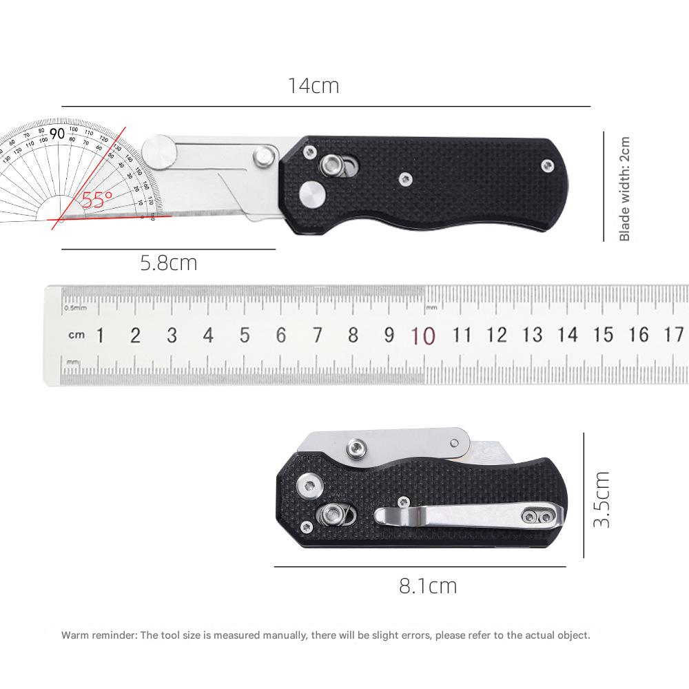 G10 Utility Knife with 10 pcs Replaceable Blades