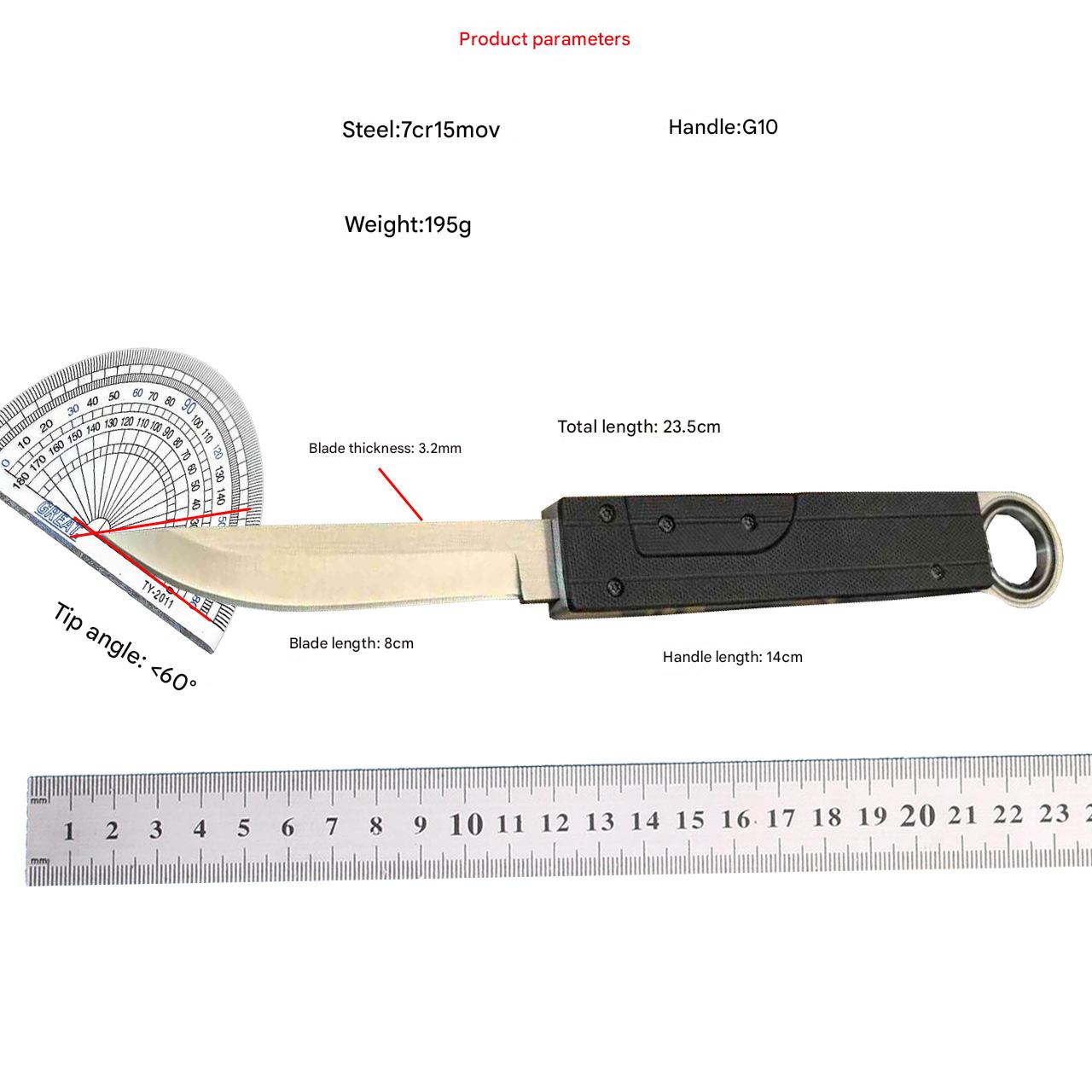 Finger Ring Gravity Knife G10 handle