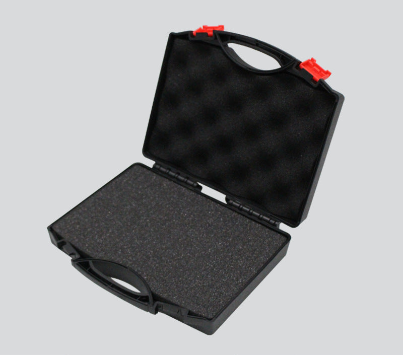 Black Suitcase With Full set of checkered cotton But Without Any Knives