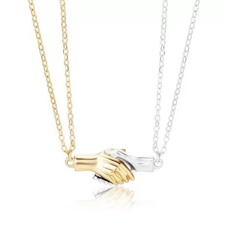Hold Magnet To Attract Your BFF Couple Hand Magnetic Necklaces