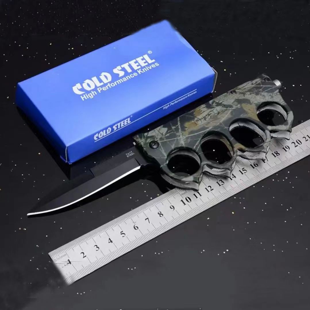 Brass Knuckle Folding Knife Self-defense Knife