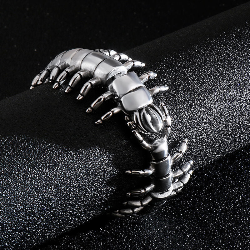 Scolopendra Centipede Steel Bracelet