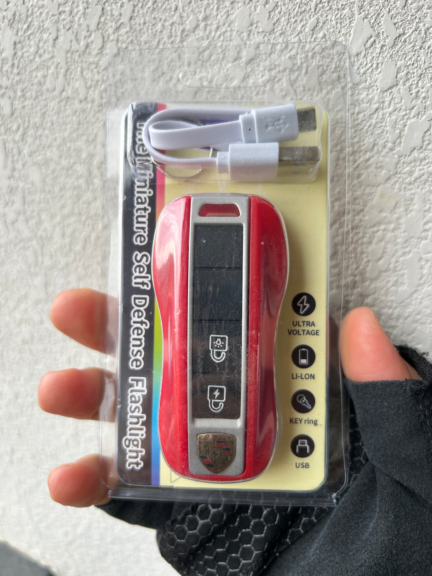 Car Key Taser Gun BMW/Porsche Self Defense Tool