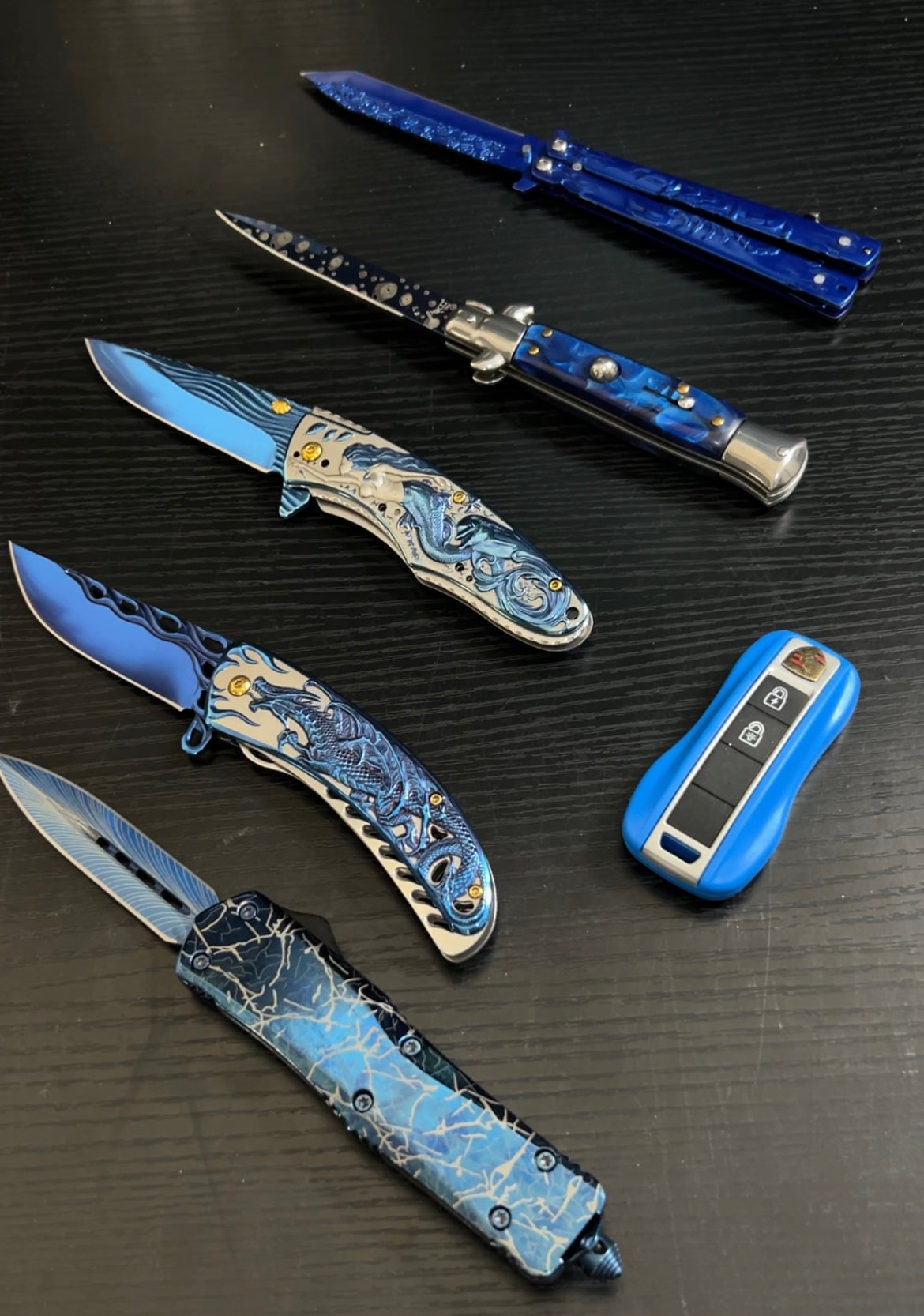 Mystery Blue Knife Set Box