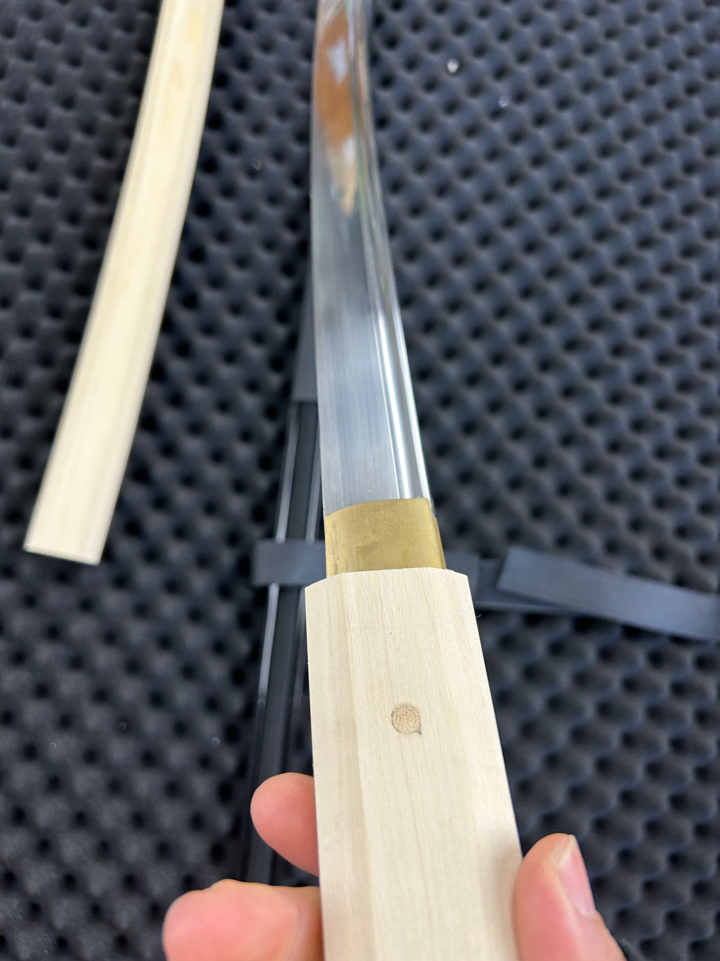 Crude Wood Katana Mirro Polished Blade
