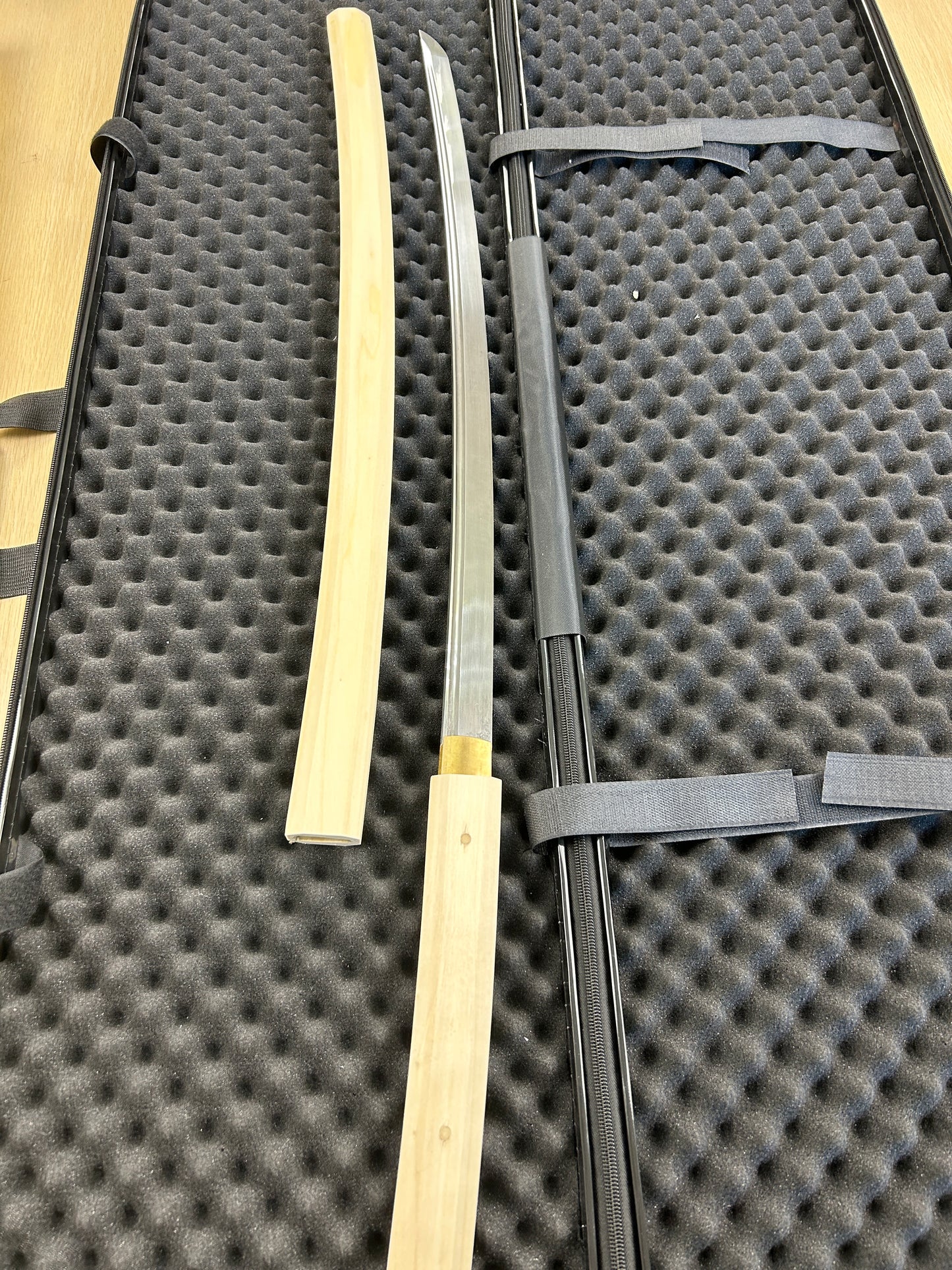 Crude Wood Katana Mirro Polished Blade