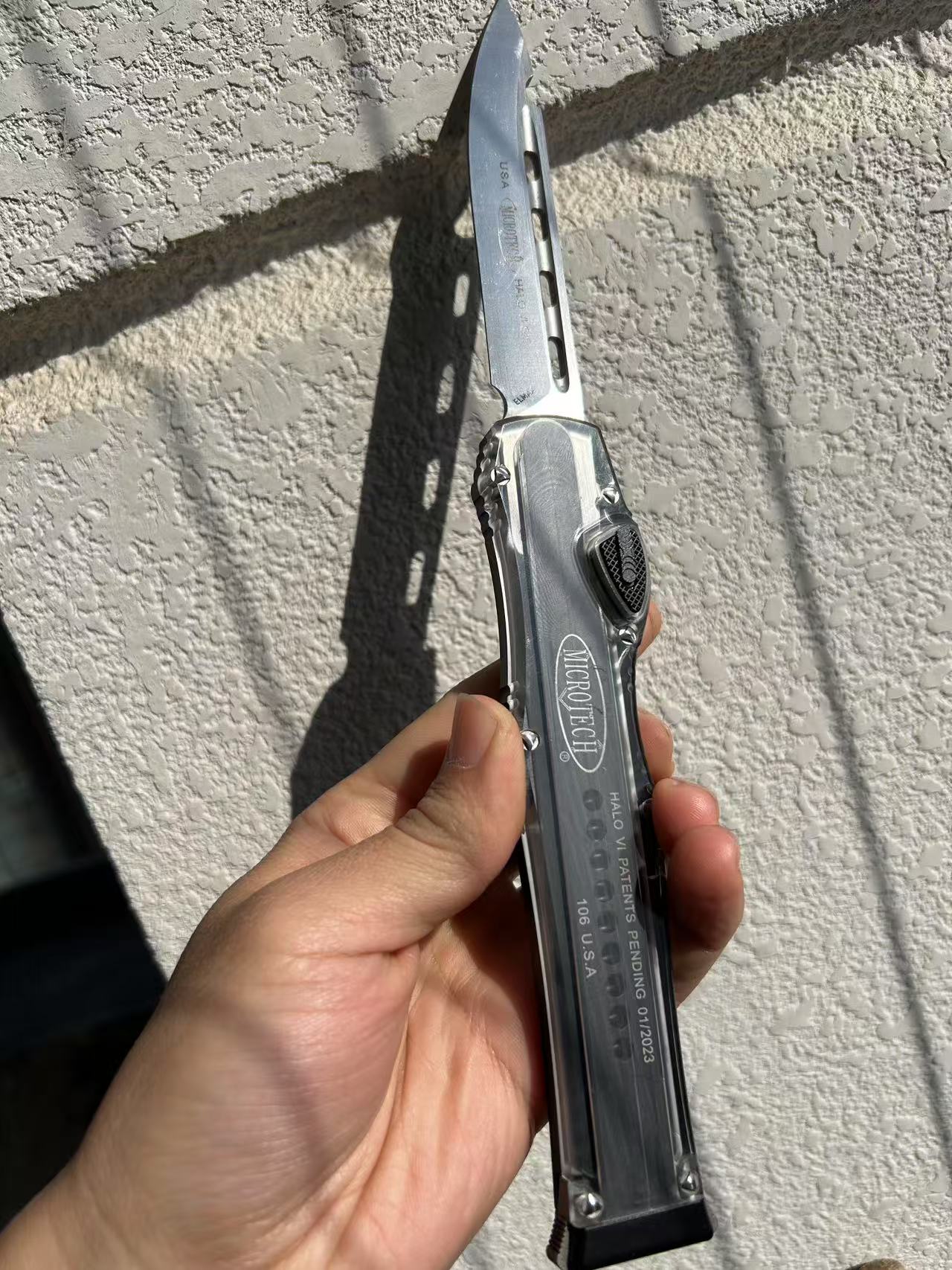 Microtech Halo VI S/E OTF Knife Unique Open&Close Knife Good for collection