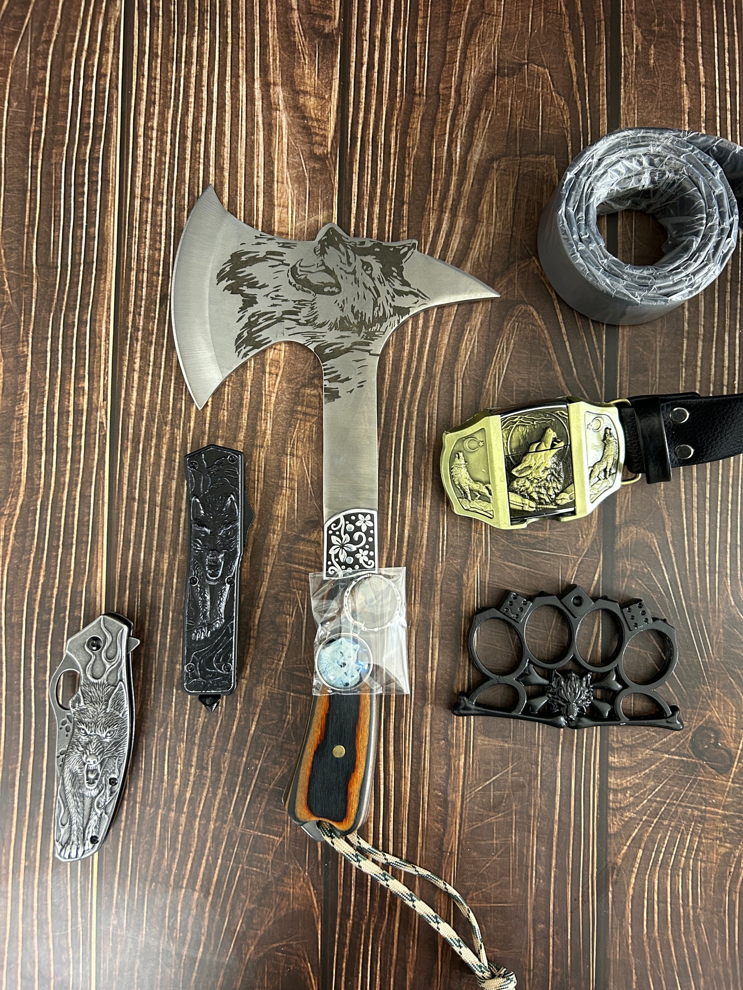 Wolf Pack For Knife collectors who Love Wolf Free Key Chain