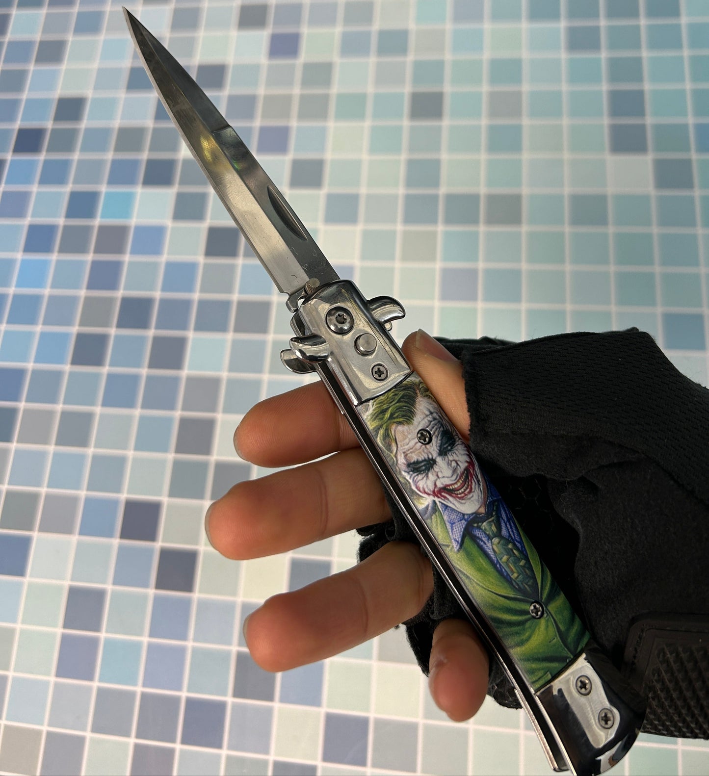 Joker Switch Blade Stiletto Auto Knife