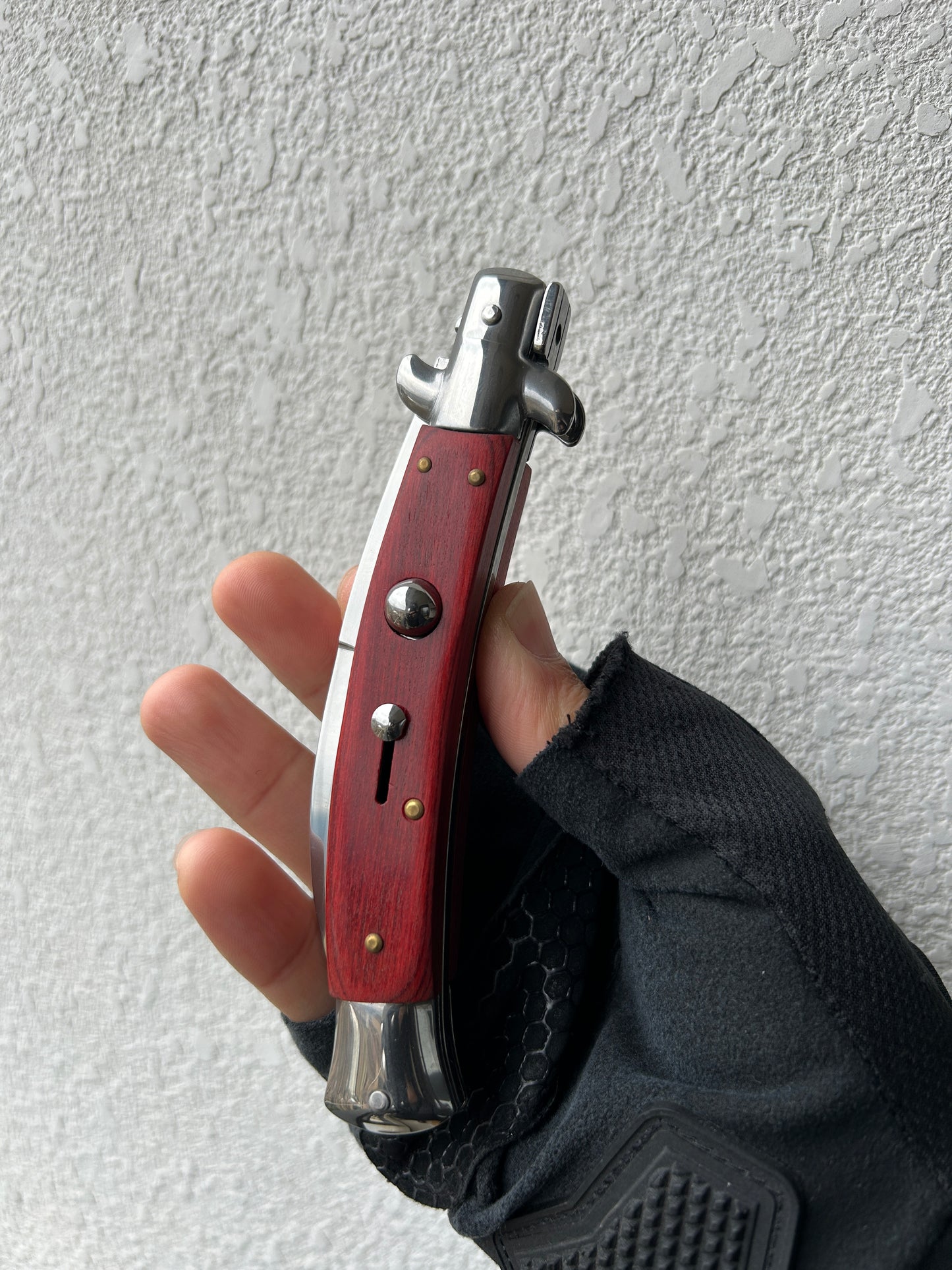 Curved Stiletto AKC Italian Switch Blade