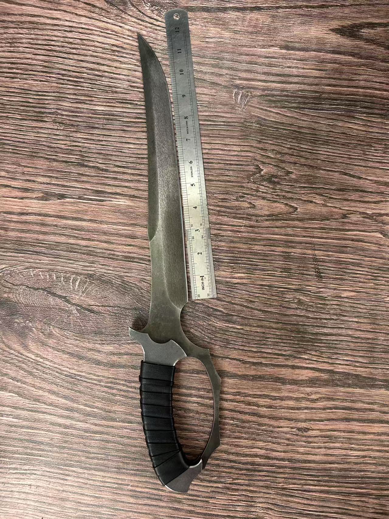 Zombie Tools D'Capitan Knife Brass Knuckle Guard Sword