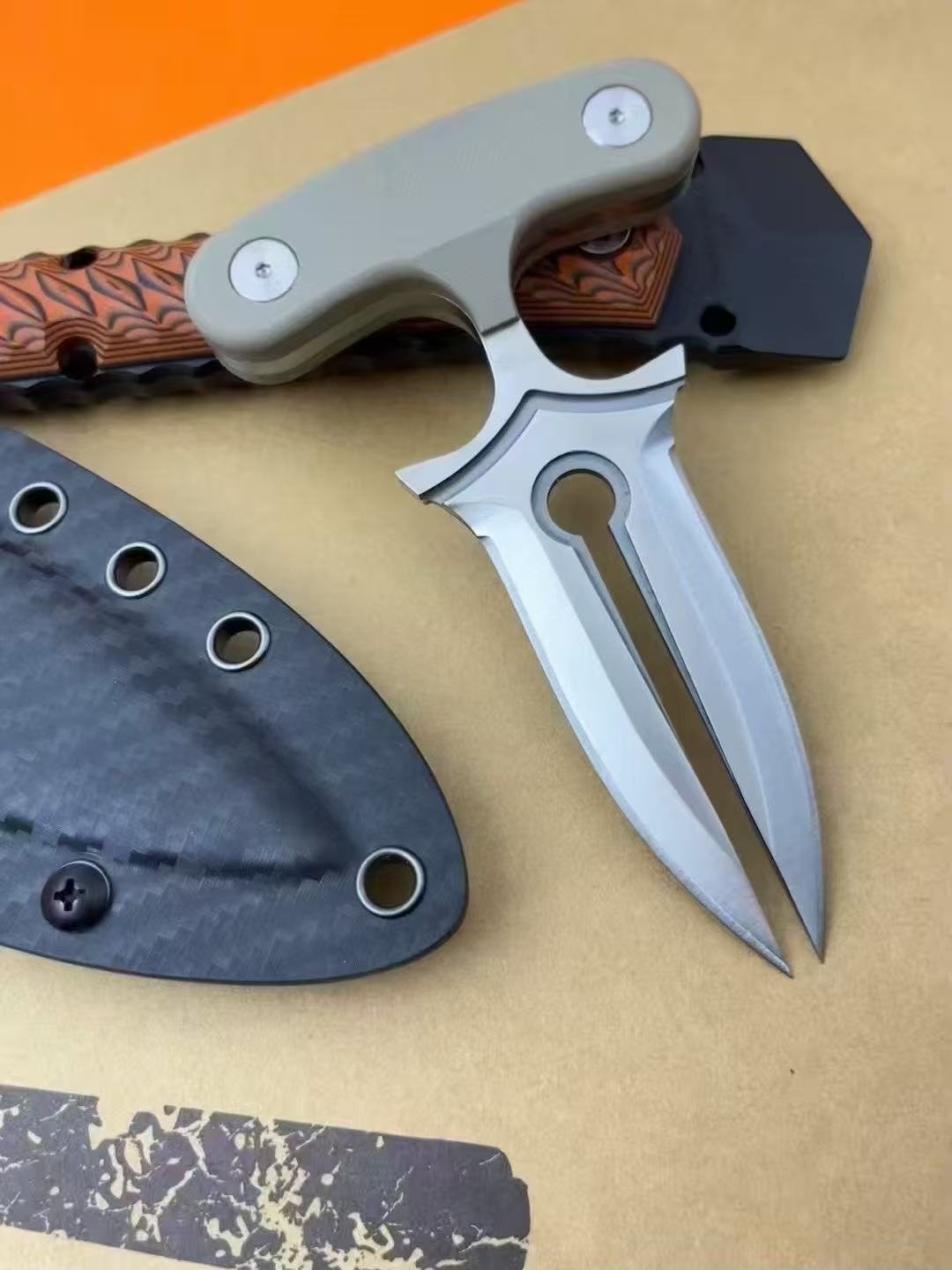 DC53 Steel Sharigan Dagger with K Sheath