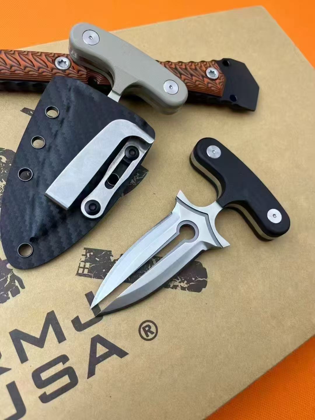 DC53 Steel Sharigan Dagger with K Sheath
