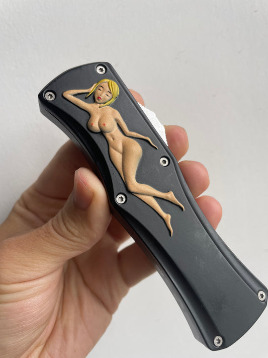 Naked Girl OTF Knife