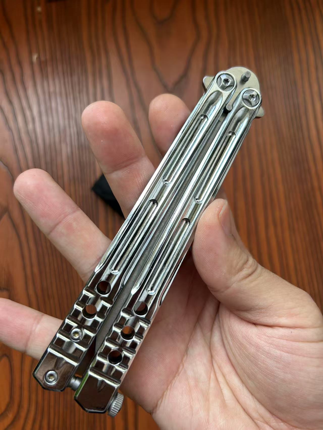 Benchmade Aluminum Handle Balisong,Sharp Smooth Butterfly Knife