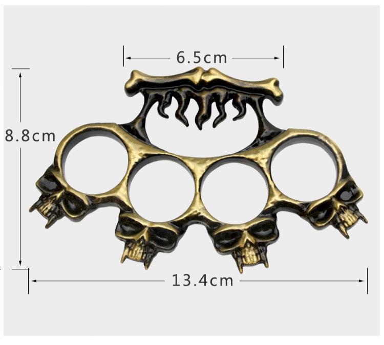 Bat Skull Brass Knuckle Bigger Finger Holes