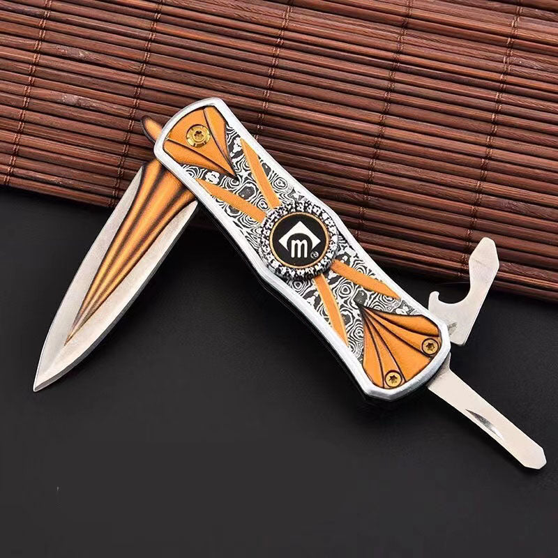 Fidget Spinner Knife Pocket Fingertip Gyro Flip Knife