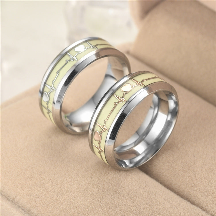 Luminous Heartbeat Ring Fashion Jewelry(1pc)
