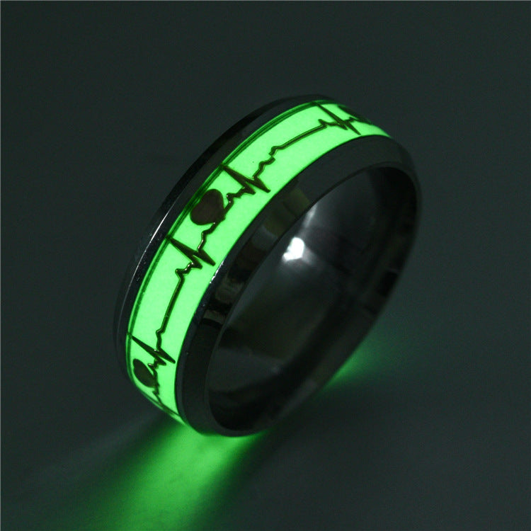 Luminous Heartbeat Ring Fashion Jewelry(1pc)