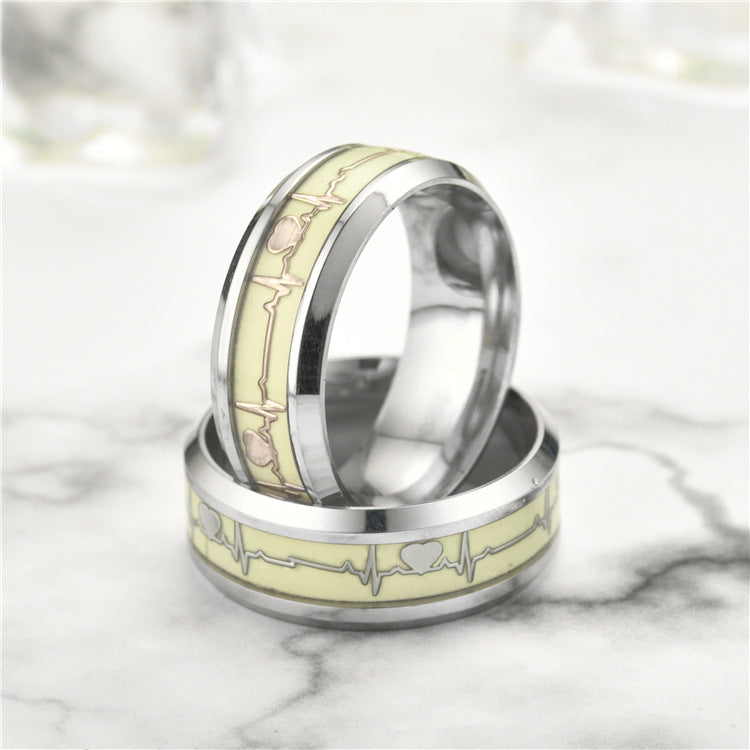 Luminous Heartbeat Ring Fashion Jewelry(1pc)
