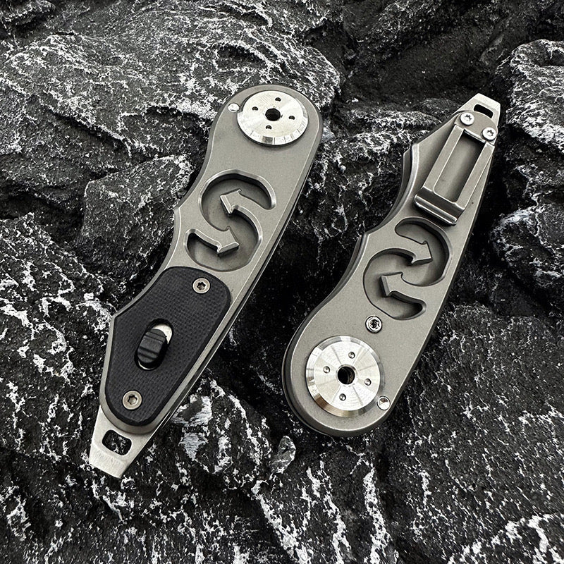 Unique Open Knife Rotating Blade Subway Knife