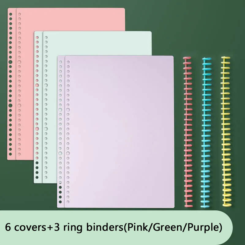 DIY A4 B5 Ring Binders Loose Leaf Notebook
