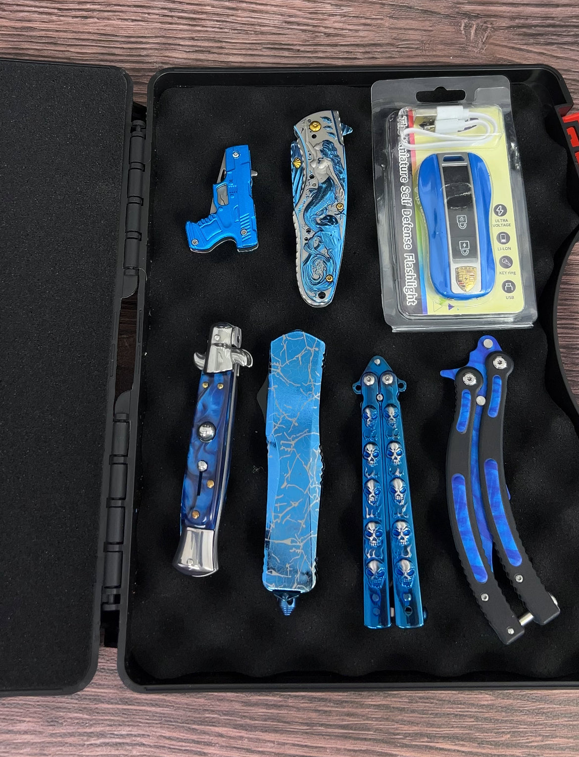 Mystery Blue Knife Set Box