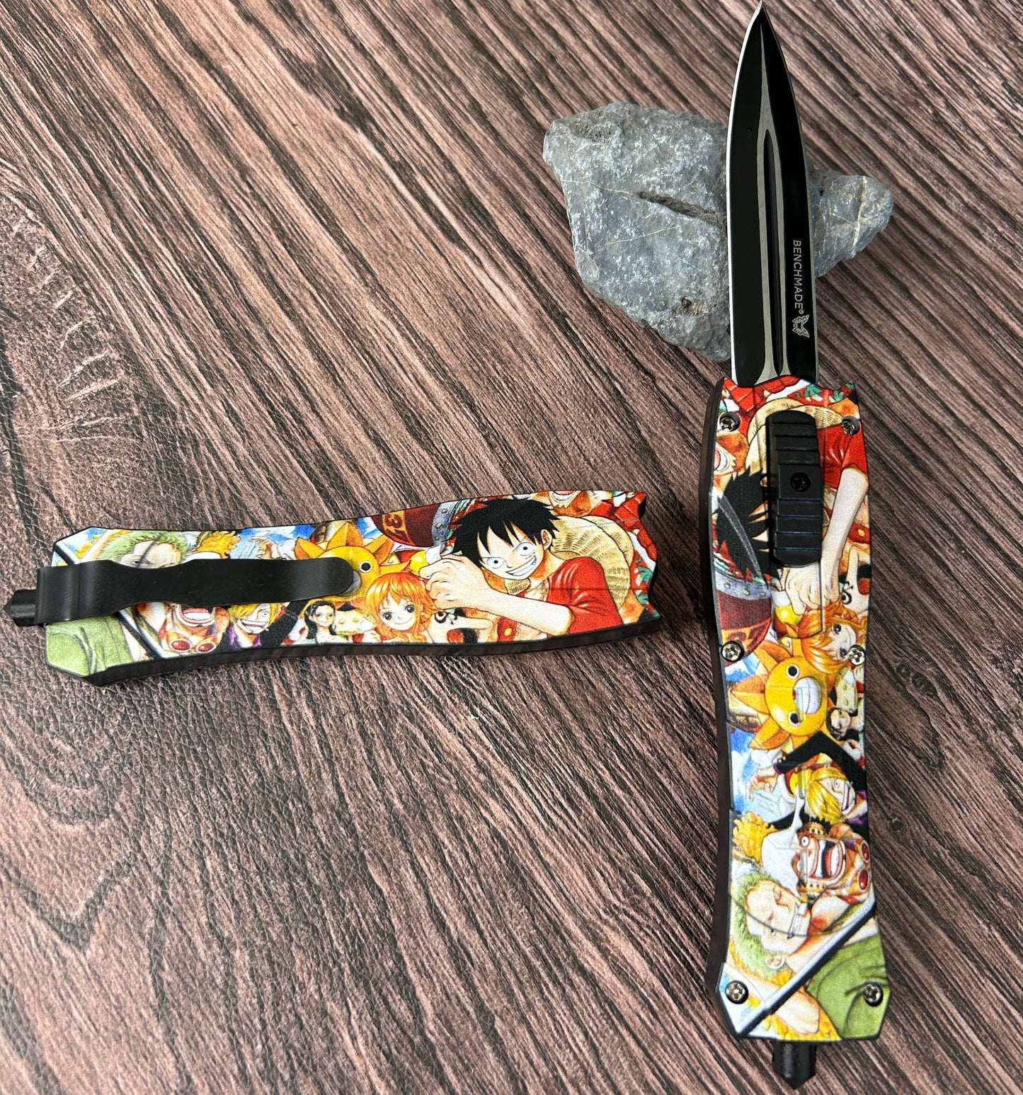 One Piece OTF Knife ABS Handle