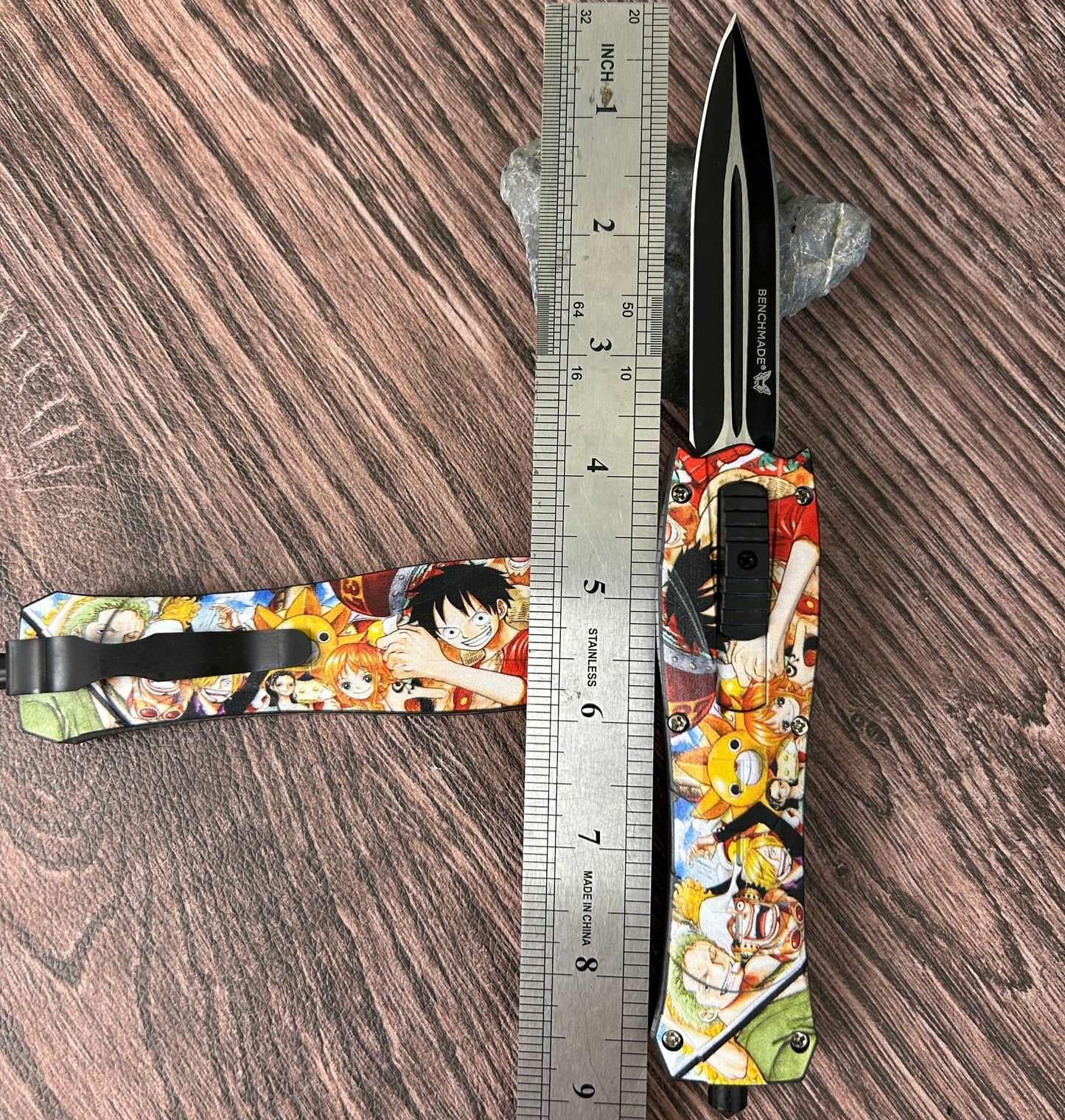 One Piece OTF Knife ABS Handle