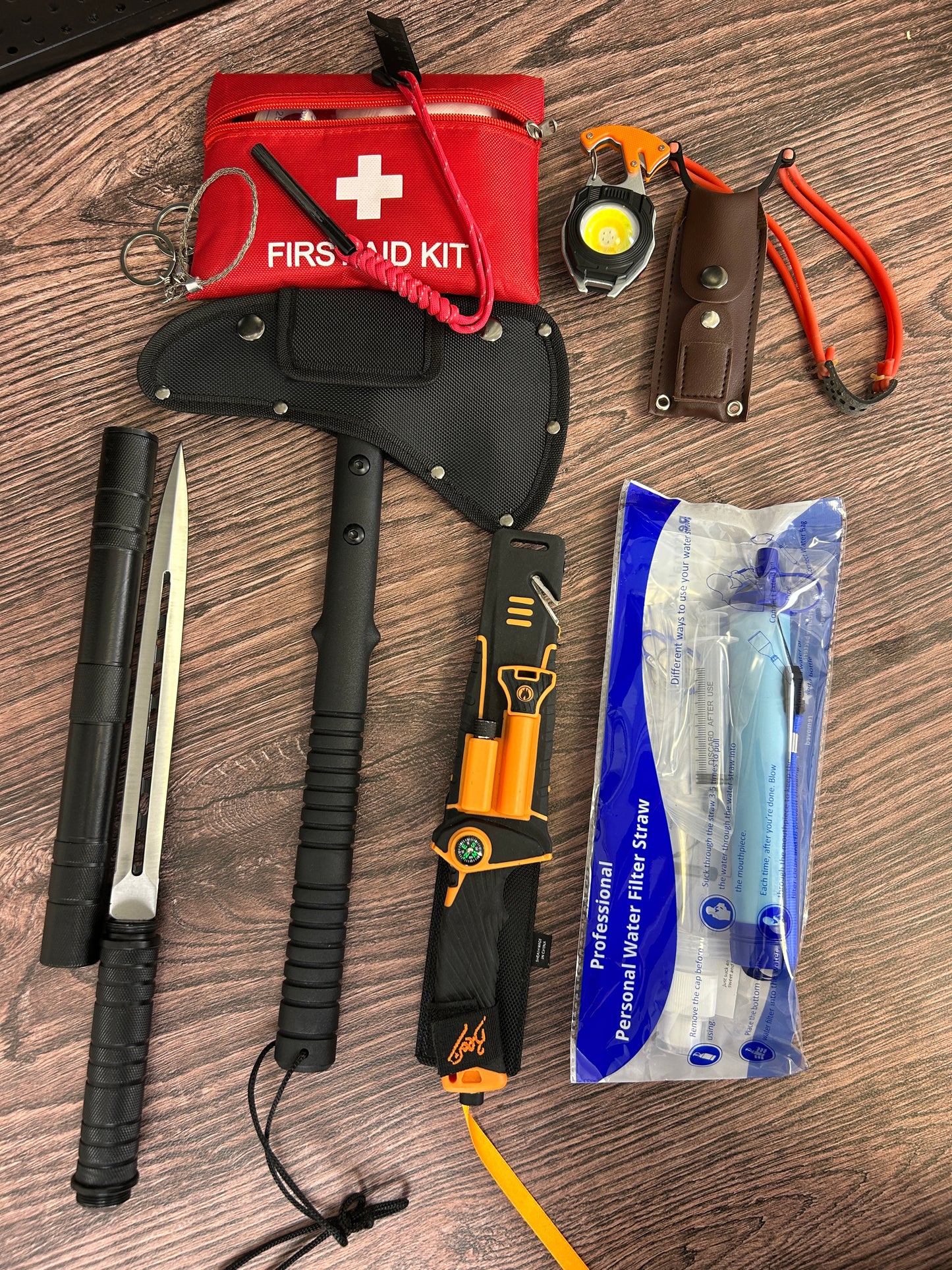 Mystery Survival Hunting/Army Knife Pack,At least one big knife