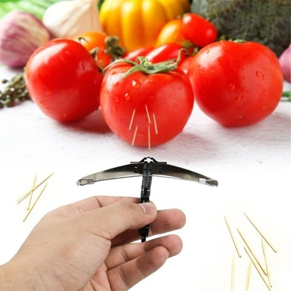 Toothpick Launcher Fidget Toys DIY Crossbow