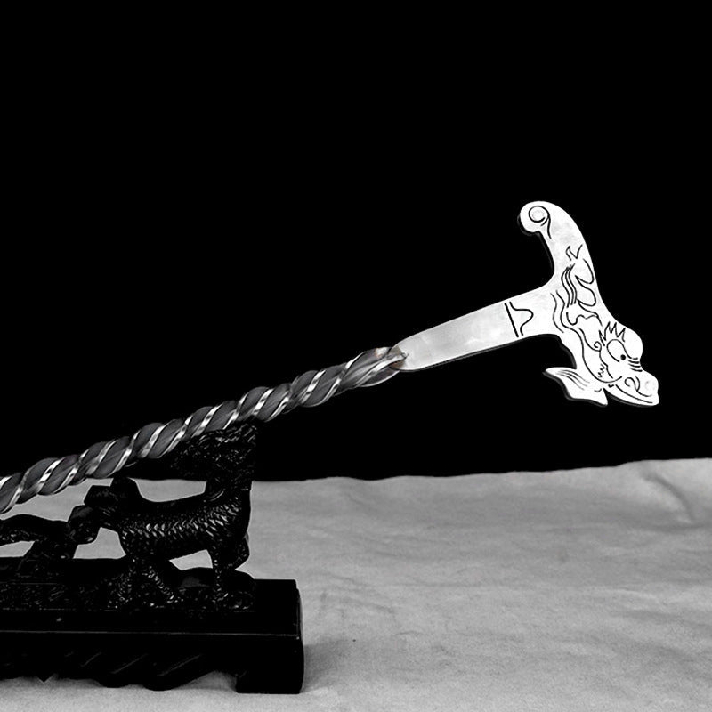 Full Steel Dragon/Bird Walking Stick Twisted Stick