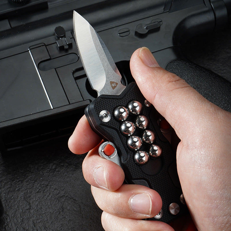 G10 Pocket Slingshot Knife with Steel Balls