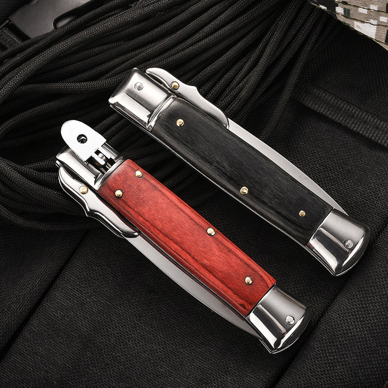 8" AKC Swinguard Lever Lock Stiletto Automatic Switchblade