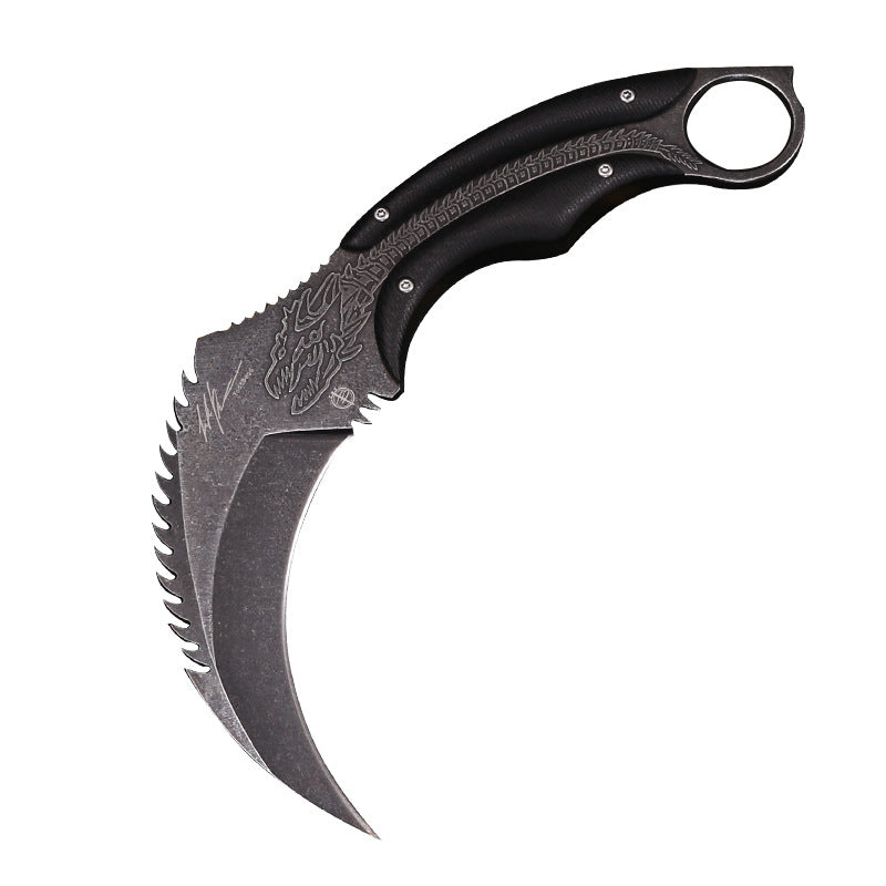 Todd Begg Dragon Karambit Knife With K Sheath