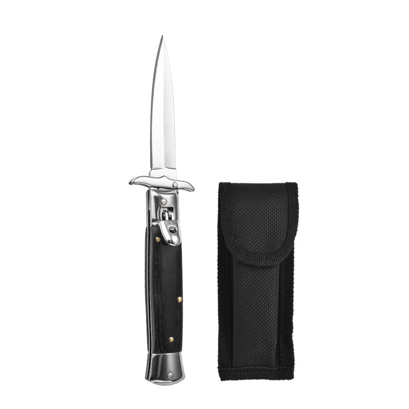 8" AKC Swinguard Lever Lock Stiletto Automatic Switchblade