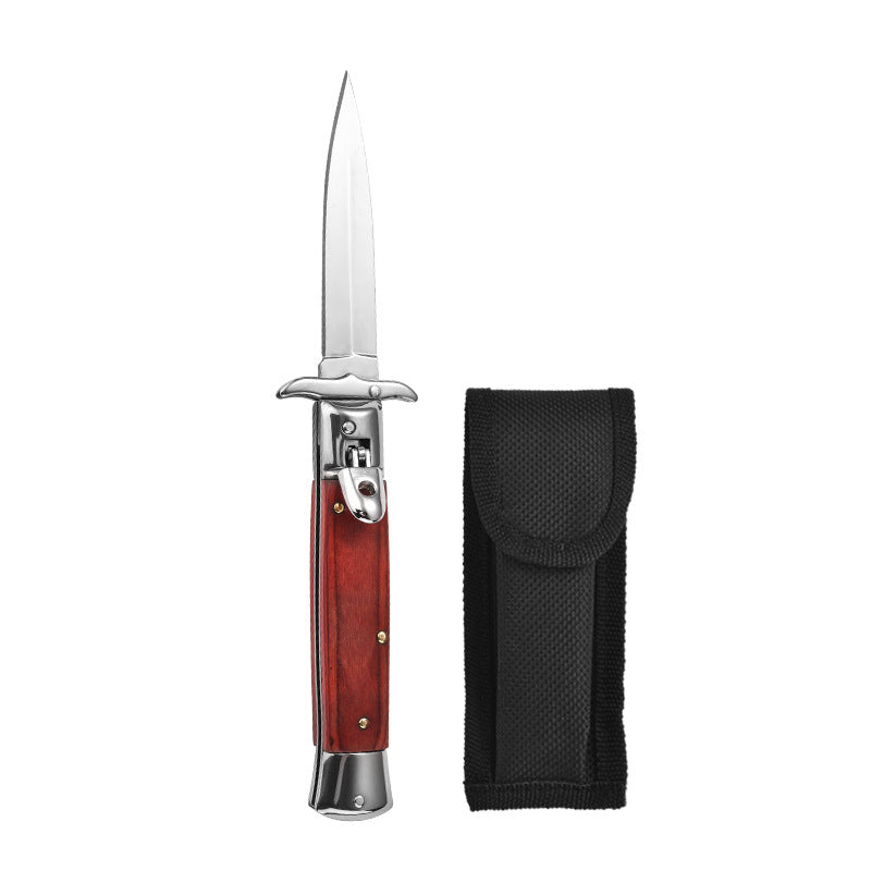 8" AKC Swinguard Lever Lock Stiletto Automatic Switchblade