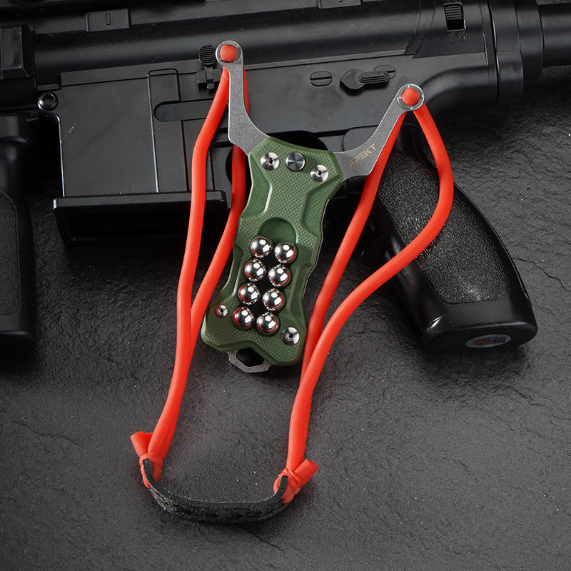 G10 Pocket Slingshot Knife with Steel Balls
