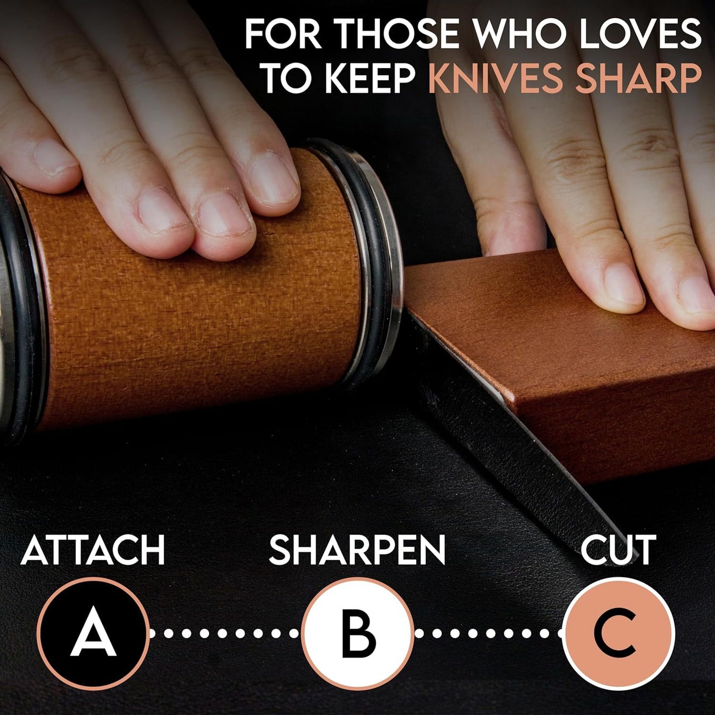 Rolling Sharpner Knife Holder Sharpner Make Sharpning Easy now