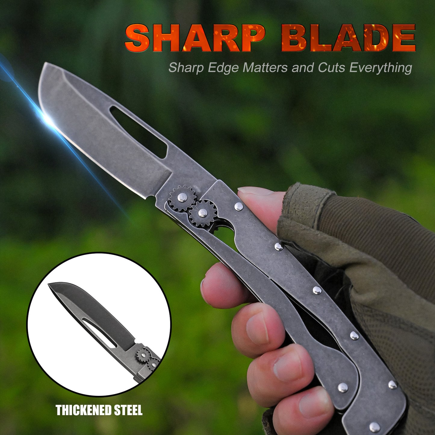 Gear Folding Knife
