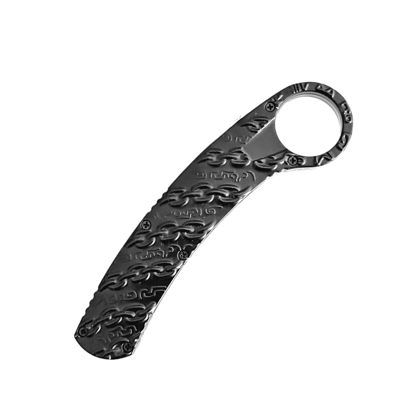 Aluminum Chain Handle Combat Karambit OTF knife