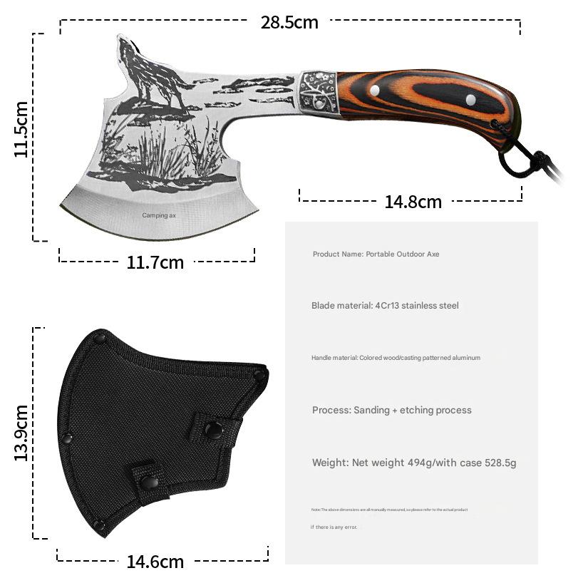 Wolf Axe Gift For Wolf Lovers