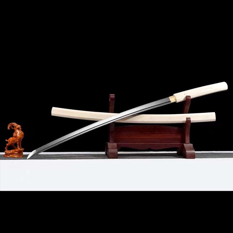 Crude Wood Katana Mirro Polished Blade