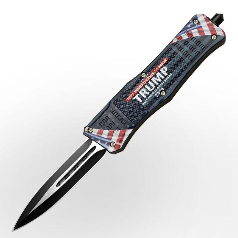 Trump ABS Handle OTF Knife Microtech Trump Supporters Knife