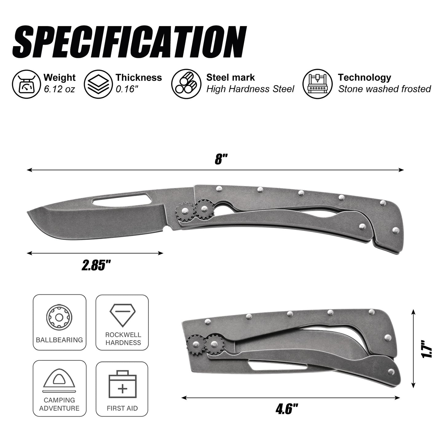 Gear Folding Knife