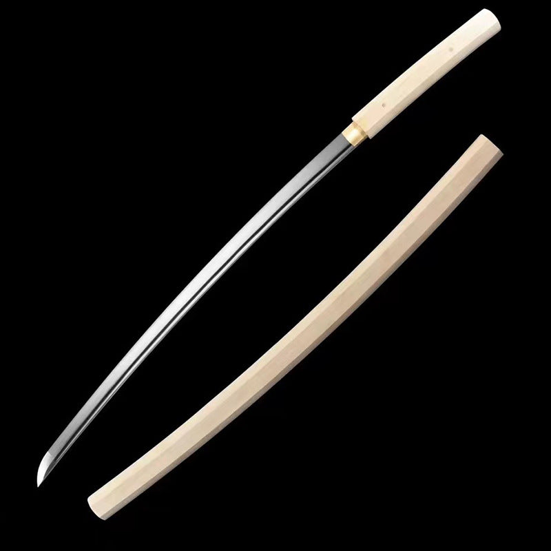 Crude Wood Katana Mirro Polished Blade