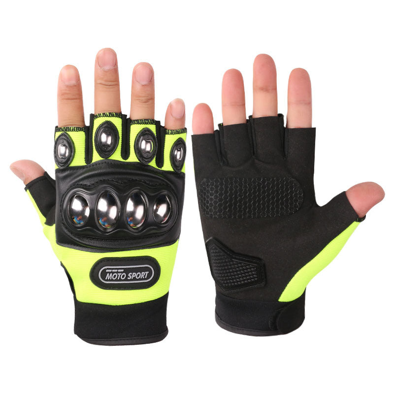 Combat Tactical Gloves With Metal Knuckles For Motobike Rider