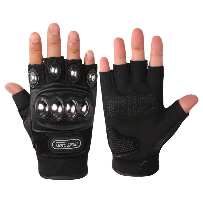 Combat Tactical Gloves With Metal Knuckles For Motobike Rider