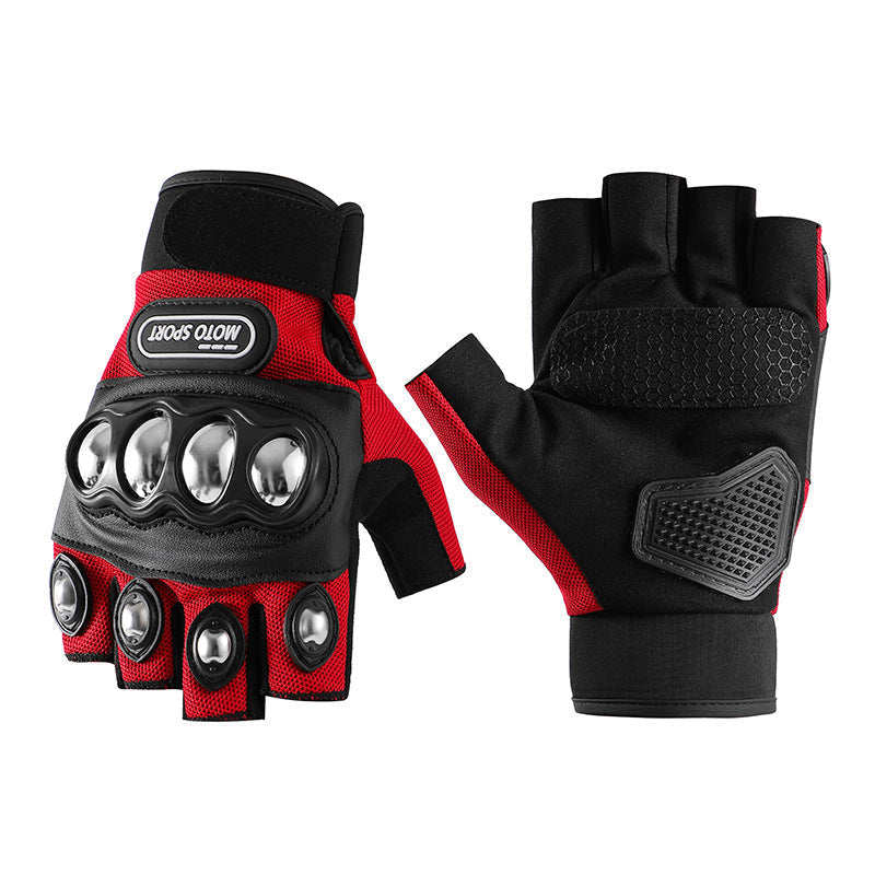 Combat Tactical Gloves With Metal Knuckles For Motobike Rider
