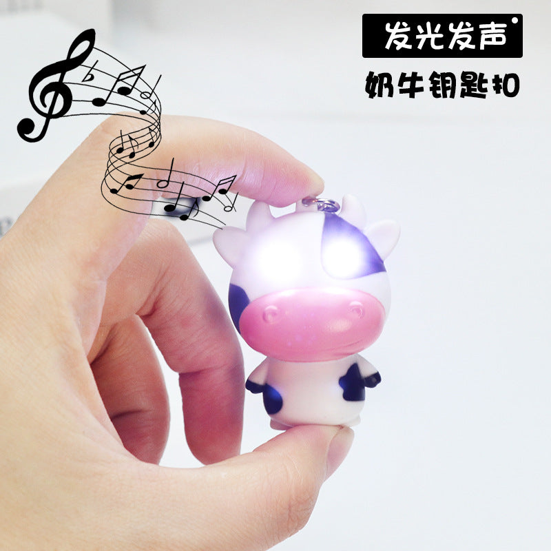 Cow Make Sound/Light Key Chain